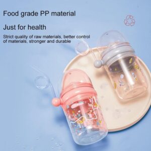 Cartoon Feeding Bottles With Straws