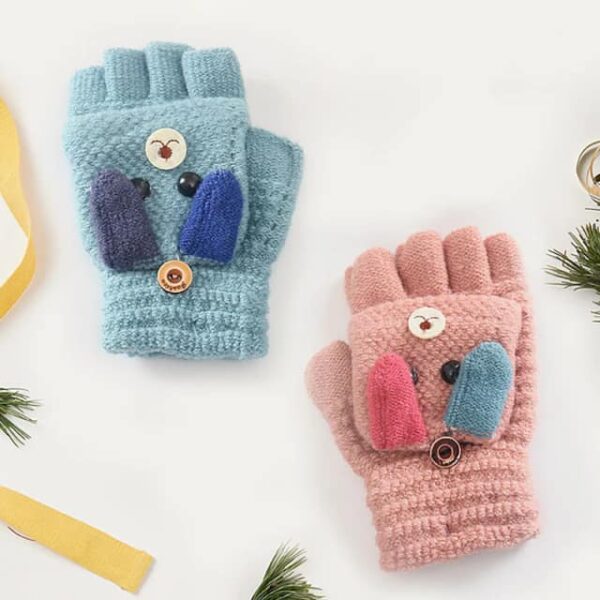 Cute Cartoon Cat Baby Gloves