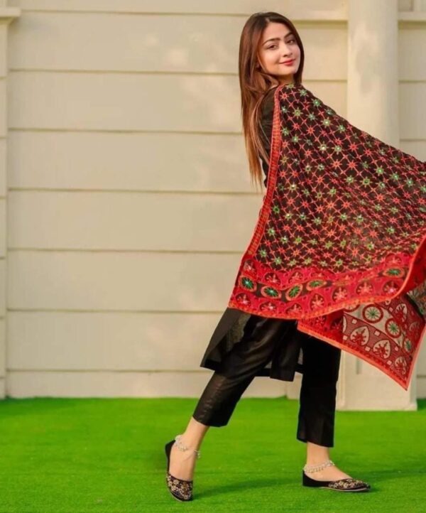 Indian Dupatta Chiffon Sindhi Tanka