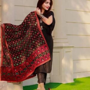 Indian Dupatta Chiffon Sindhi Tanka