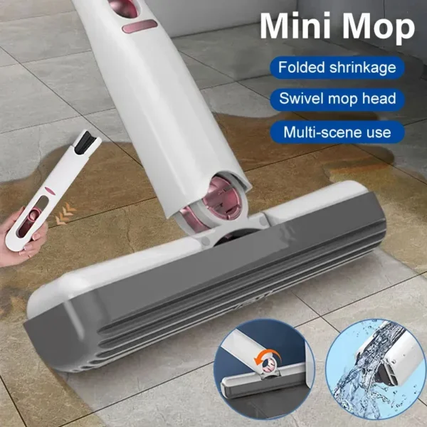 Portable Mini Self-Squeeze Mop